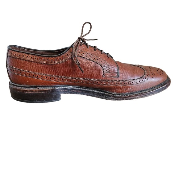 Allen Edmonds MacNeil Wingtip Oxford Shoes 9157 Men\'s Size 12A Brown W/ Bags EUC main image 6